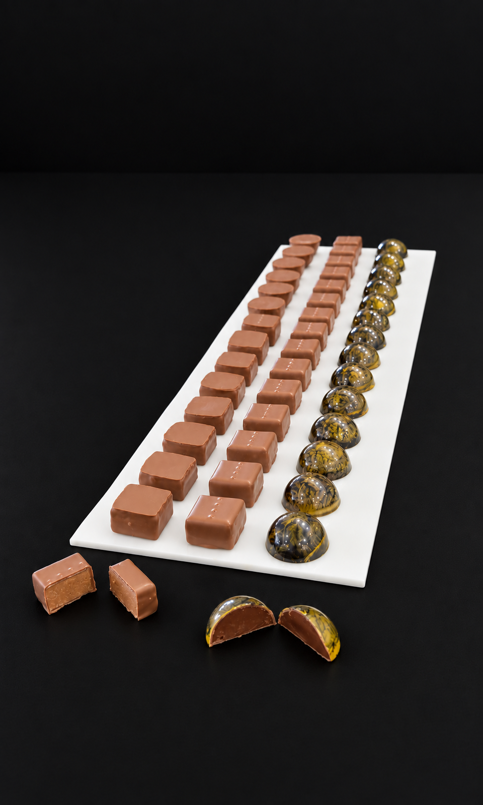Bonbon praliné Sicile, Bonbon banane, Bonbon praliné pur amande