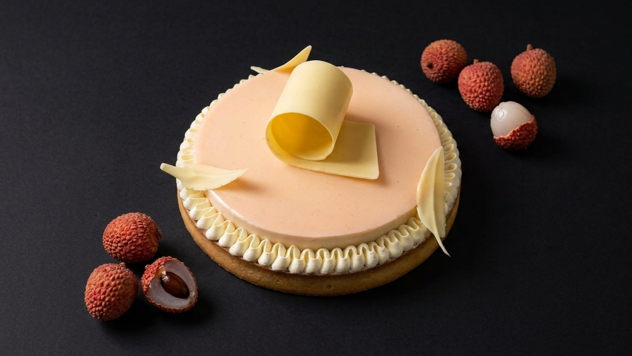 Tarte litchi framboise & Soufflé normand_260611